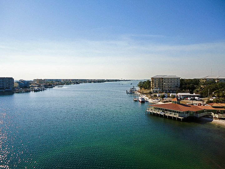 Waterfront view of Fort Walton Beach.