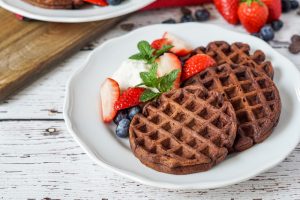 Dark Chocolate Waffles