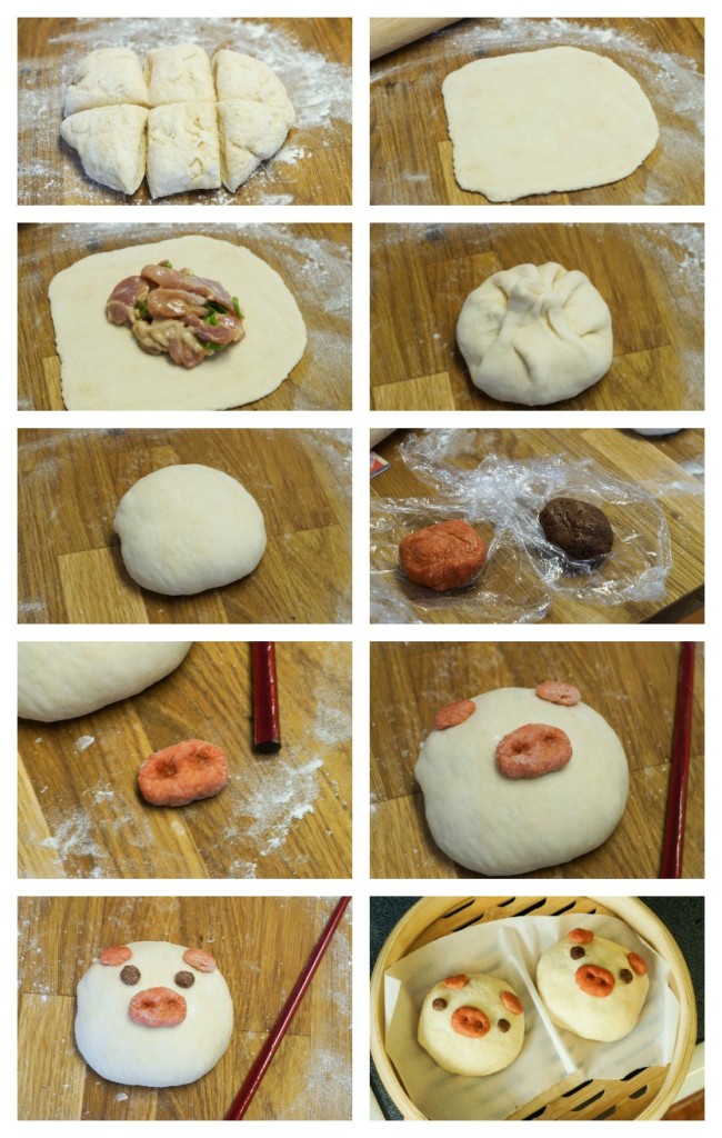 Forming of Steamed Piggy Buns
