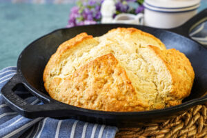 Australian Damper in a cast iron skillet.