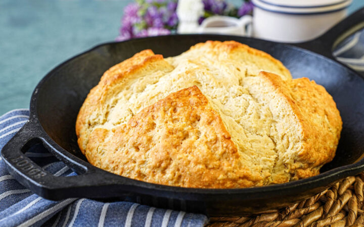 Australian Damper in a cast iron skillet.