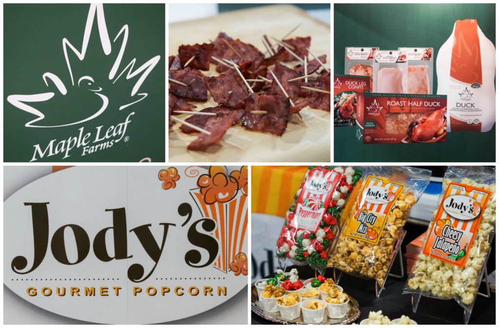 Maple Leaf Farms and Jody's Gourmet Popcorn booths at MetroCooking DC.