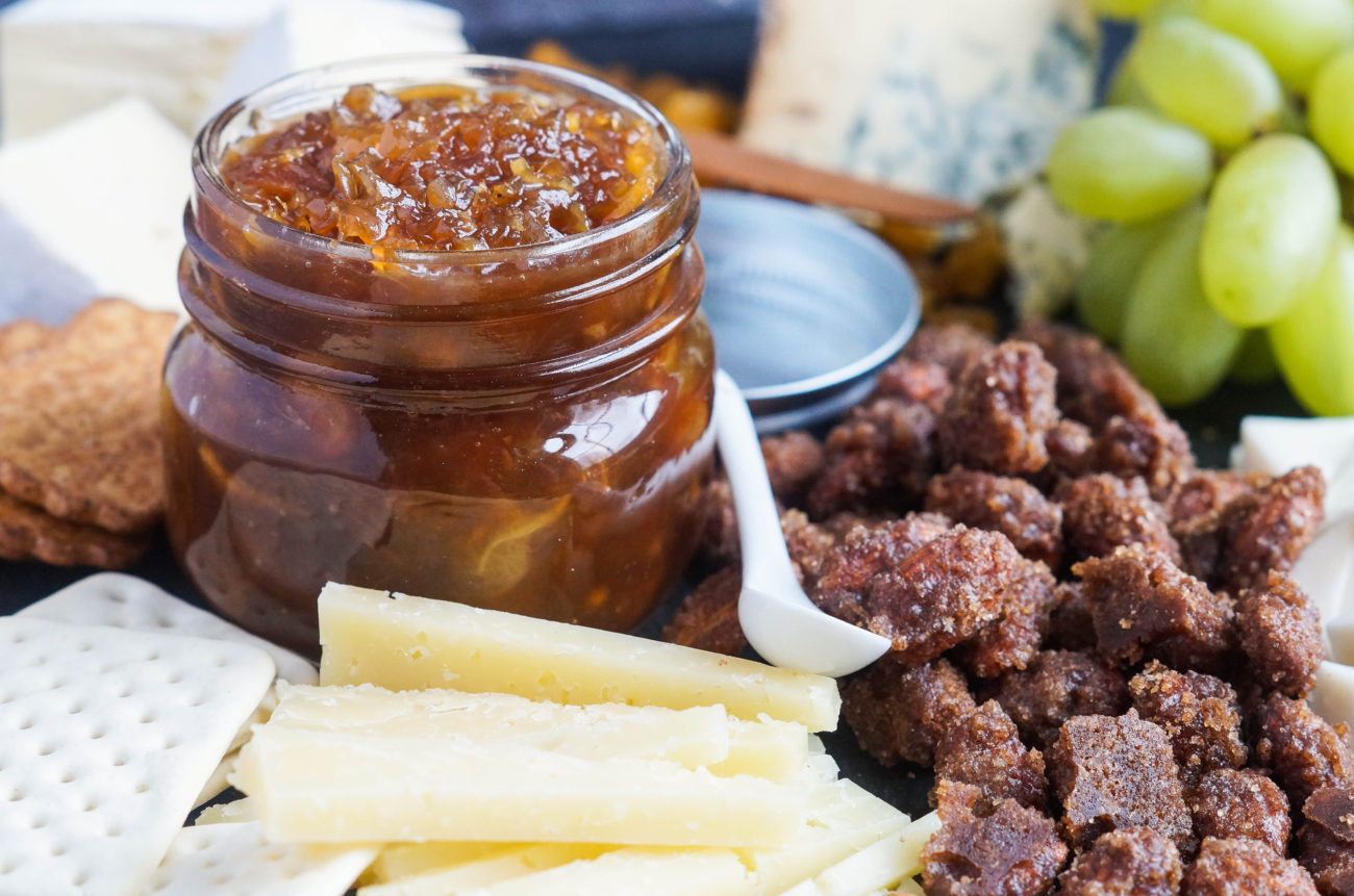 Cheese Board with Champagne and Ginger Chutney