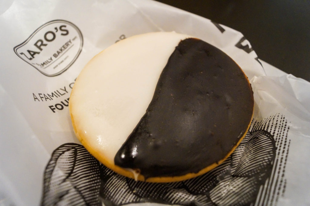 Black and White Cookie from Zaro's Family Bakery.