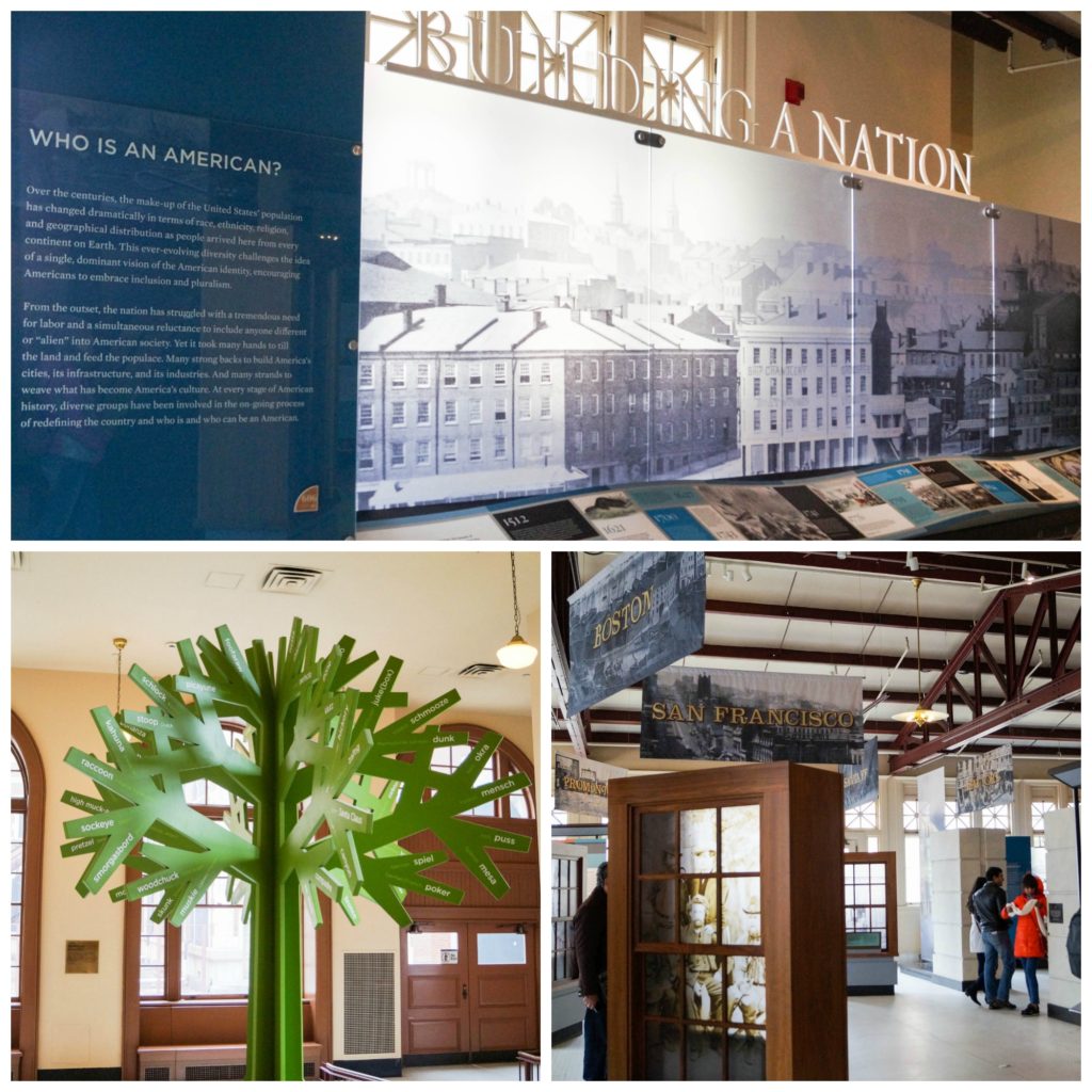Building a Nation Exhibit at Ellis Island.