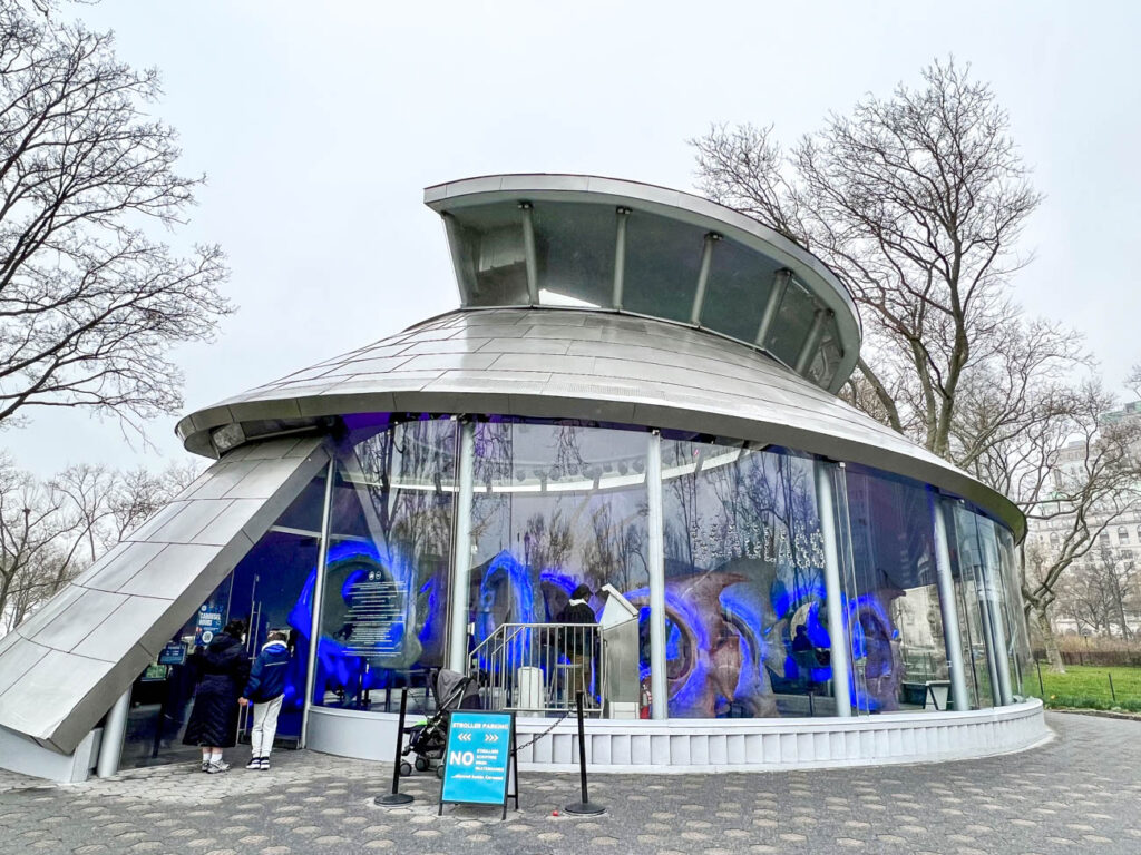 Exterior to Seaglass Carousel in Battery Park.