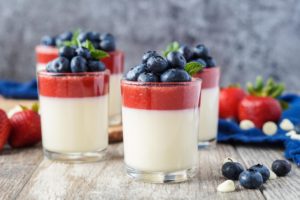 Strawberry and White Chocolate Panna Cotta