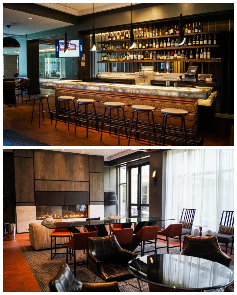 Commons Lounge with bar at the Logan Hotel