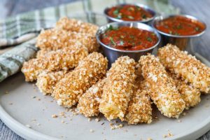 Baked Mozzarella Sticks