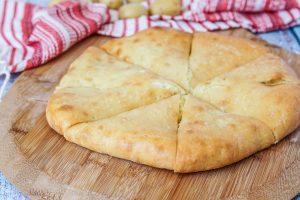 Khabizgina (Ossetian Cheese and Potato Bread)