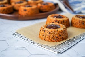 Tigré Almond Cakes on a piece of parchment.