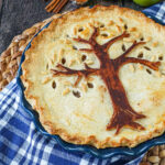 Harvest Tree Pie with tree shaped pie crust on top.
