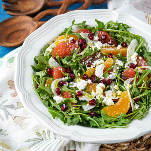 orange blossom salad dressing Citrus Fennel Salad with Orange Blossom Vinaigrette