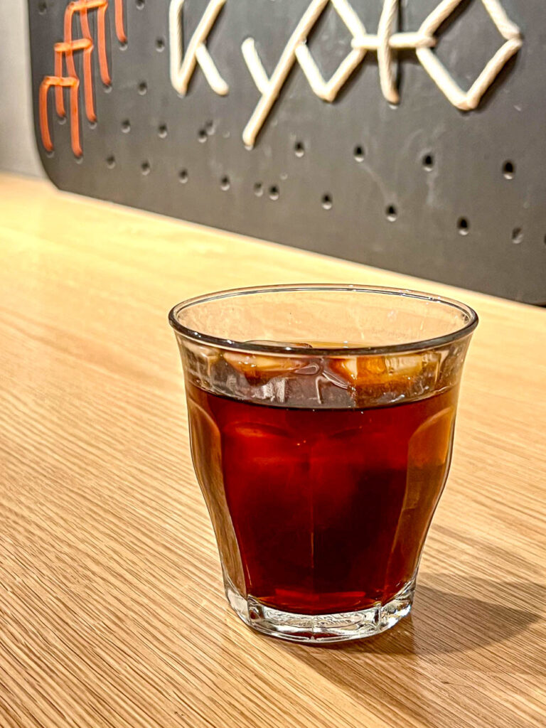 A glass of cold brew from Vermillion coffee bar.