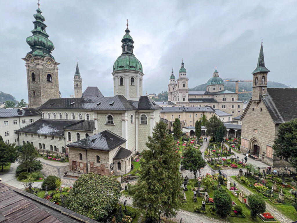 Cemetery in Salzburg next to St Peter Church.